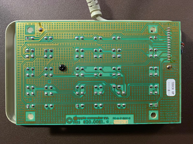The keypad's PCB