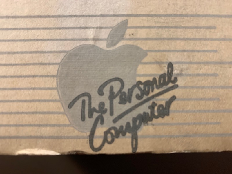 Packaging showing the Apple logo with 'The Personal Computer' written across